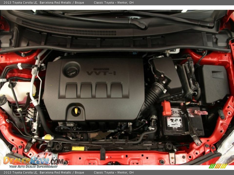 2013 Toyota Corolla LE Barcelona Red Metallic / Bisque Photo #16