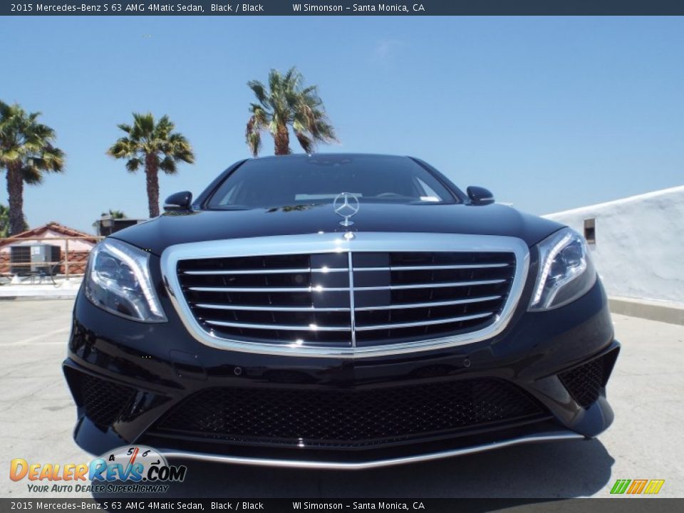 2015 Mercedes-Benz S 63 AMG 4Matic Sedan Black / Black Photo #2