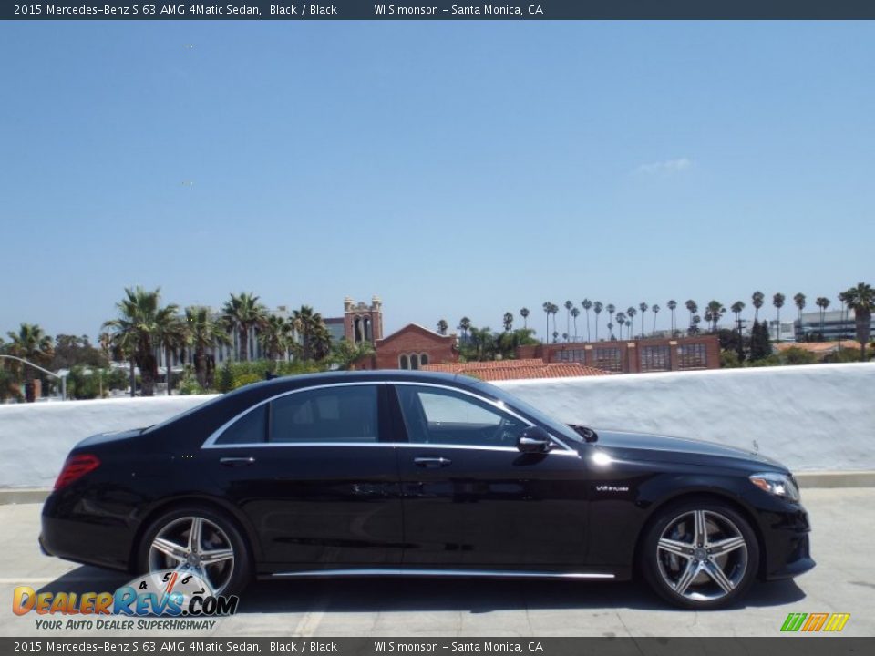 2015 Mercedes-Benz S 63 AMG 4Matic Sedan Black / Black Photo #3