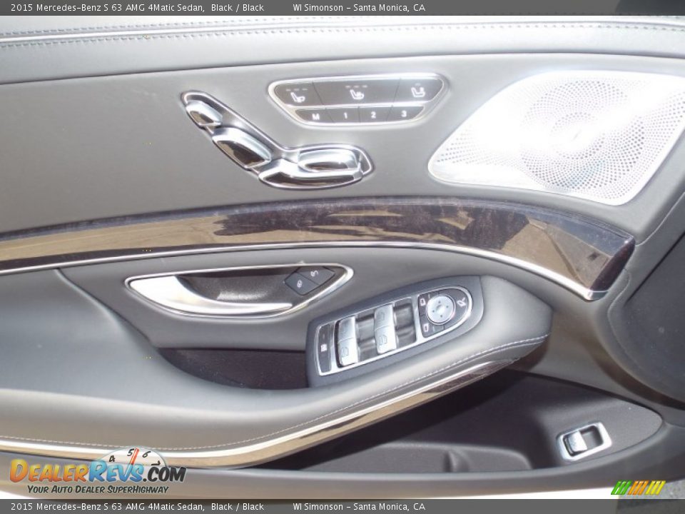2015 Mercedes-Benz S 63 AMG 4Matic Sedan Black / Black Photo #7