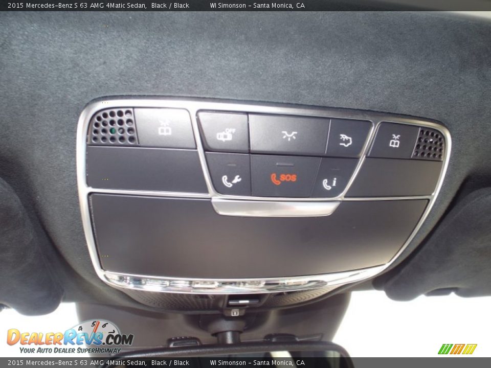 2015 Mercedes-Benz S 63 AMG 4Matic Sedan Black / Black Photo #16