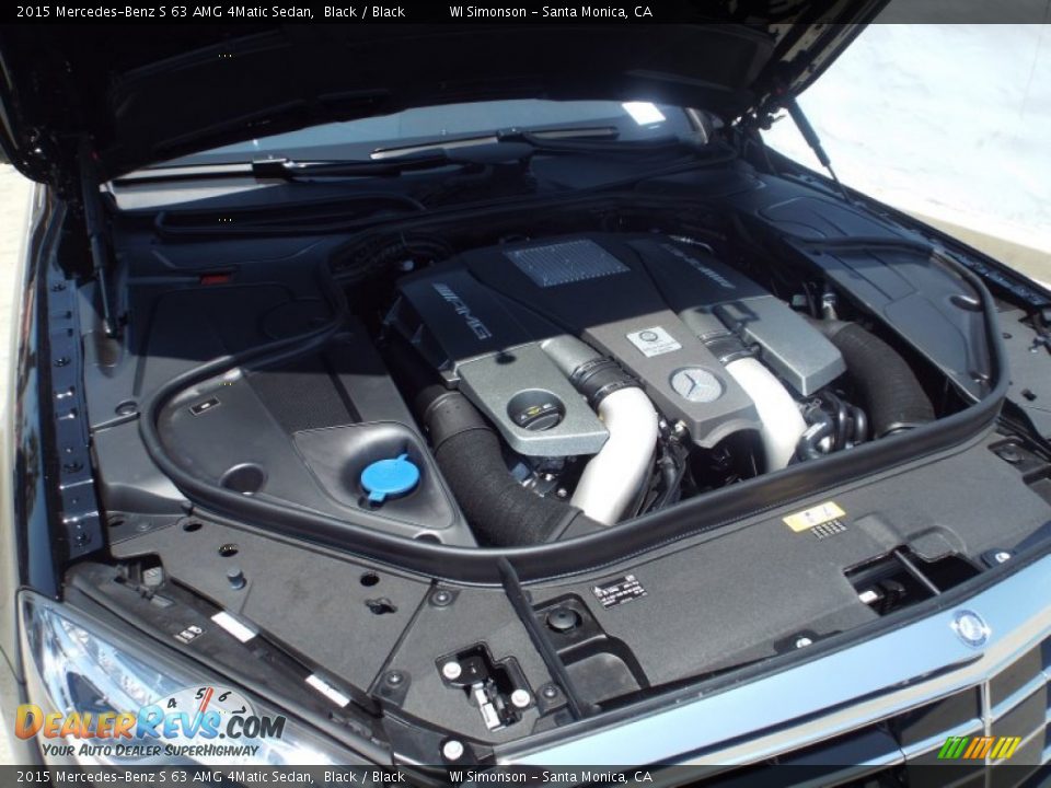 2015 Mercedes-Benz S 63 AMG 4Matic Sedan Black / Black Photo #17