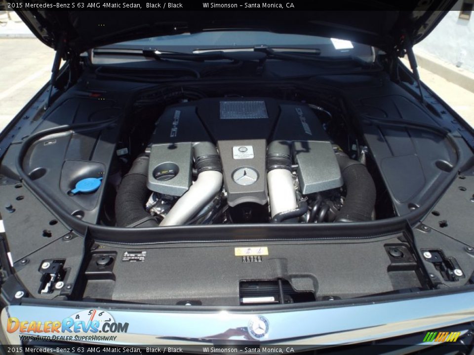 2015 Mercedes-Benz S 63 AMG 4Matic Sedan Black / Black Photo #18