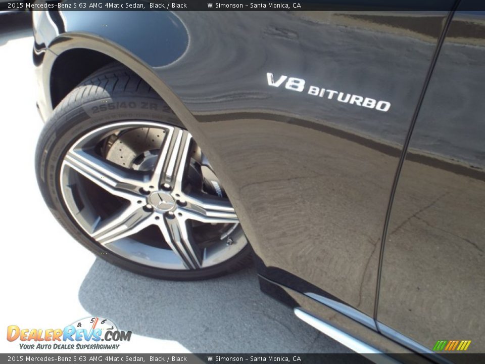 2015 Mercedes-Benz S 63 AMG 4Matic Sedan Black / Black Photo #19