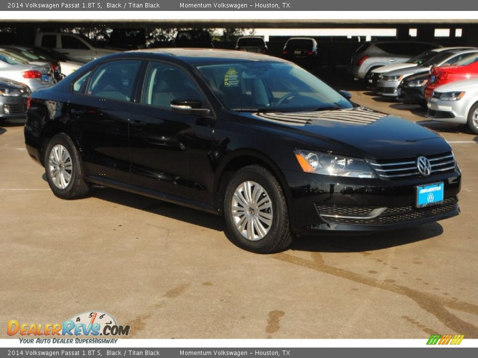 2014 Volkswagen Passat 1.8T S Black / Titan Black Photo #1