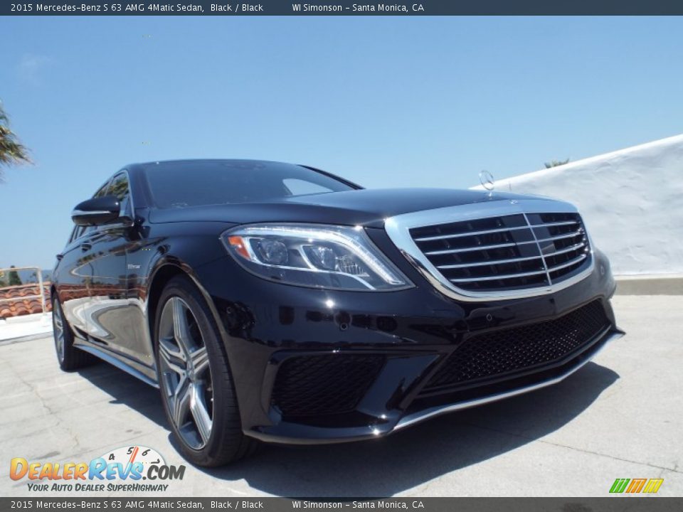 2015 Mercedes-Benz S 63 AMG 4Matic Sedan Black / Black Photo #21