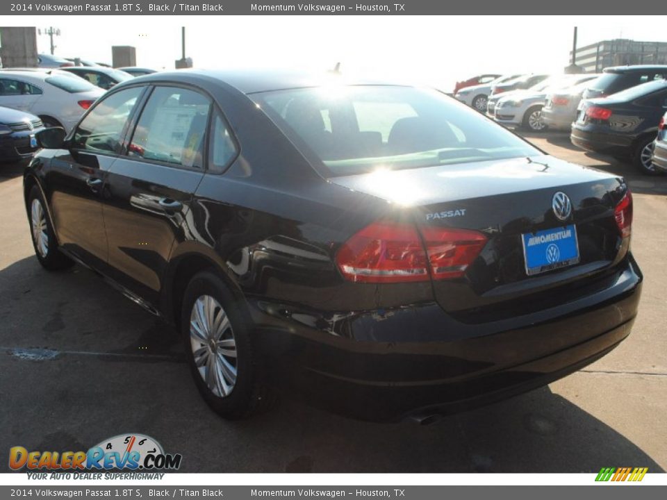 2014 Volkswagen Passat 1.8T S Black / Titan Black Photo #4