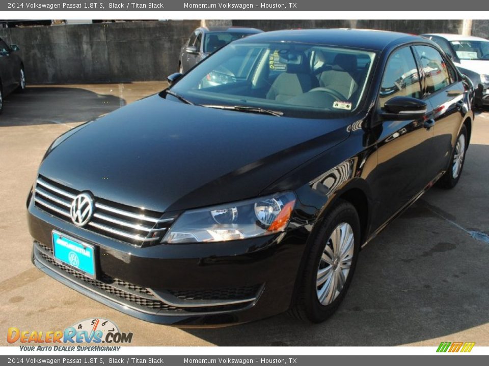 2014 Volkswagen Passat 1.8T S Black / Titan Black Photo #5