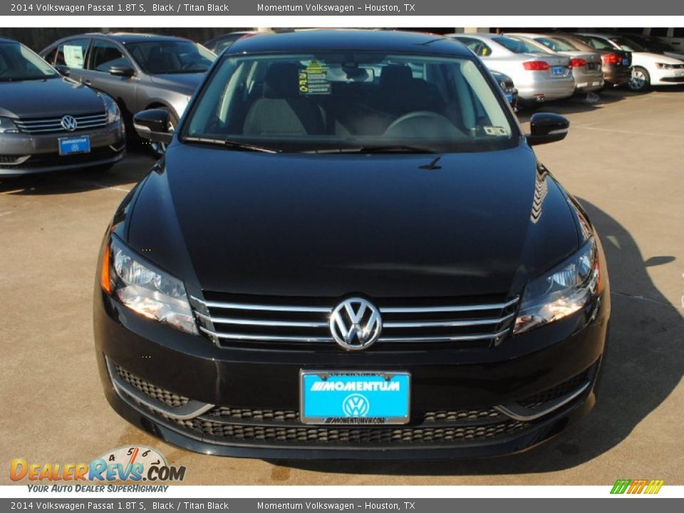 2014 Volkswagen Passat 1.8T S Black / Titan Black Photo #6