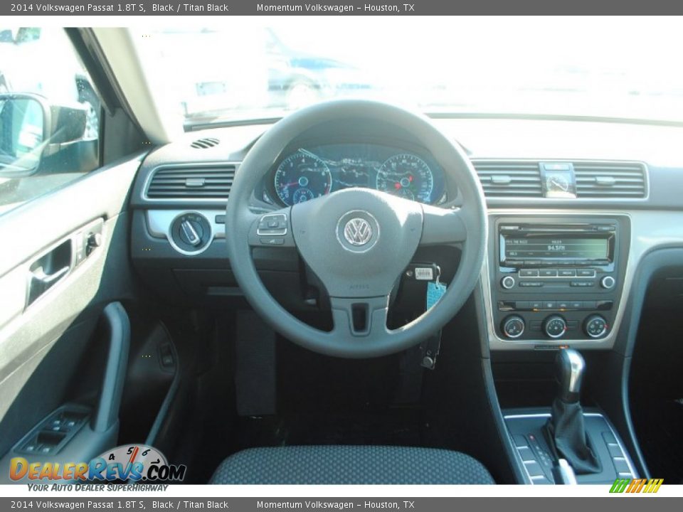 2014 Volkswagen Passat 1.8T S Black / Titan Black Photo #12