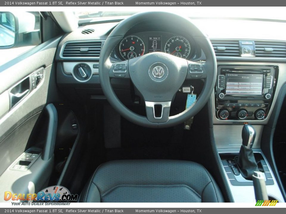 2014 Volkswagen Passat 1.8T SE Reflex Silver Metallic / Titan Black Photo #12