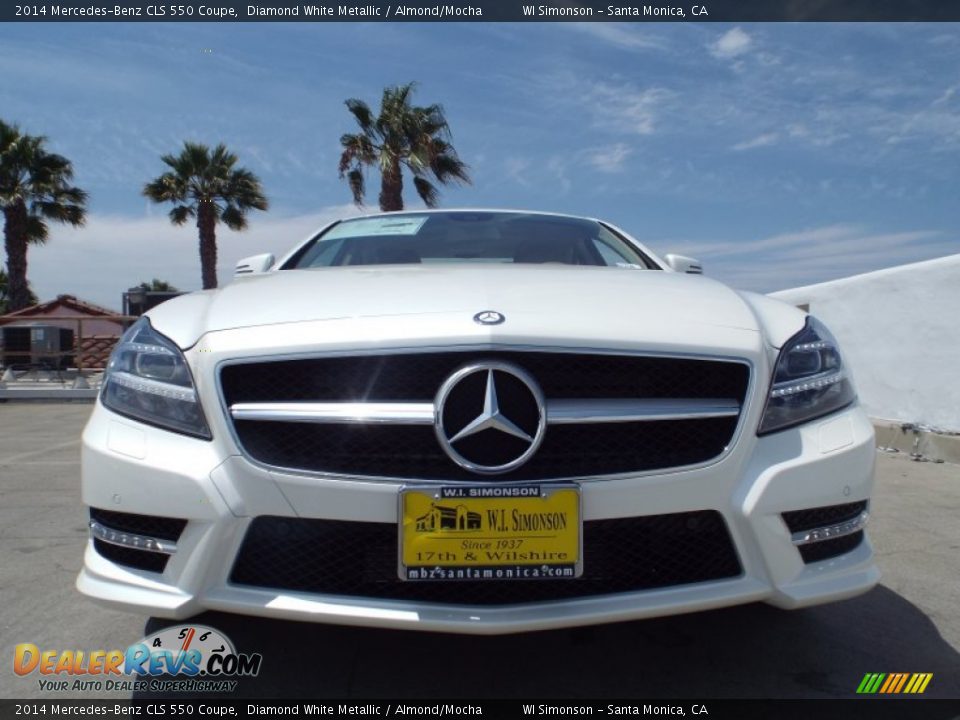 2014 Mercedes-Benz CLS 550 Coupe Diamond White Metallic / Almond/Mocha Photo #2