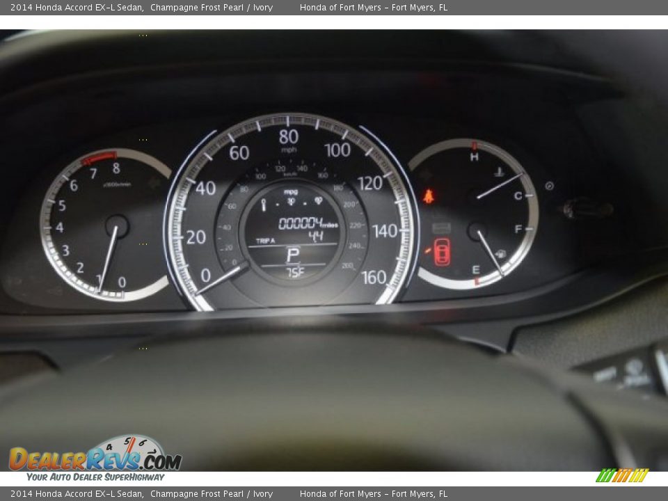 2014 Honda Accord EX-L Sedan Champagne Frost Pearl / Ivory Photo #11