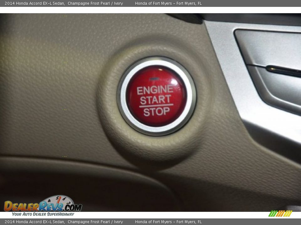 2014 Honda Accord EX-L Sedan Champagne Frost Pearl / Ivory Photo #12
