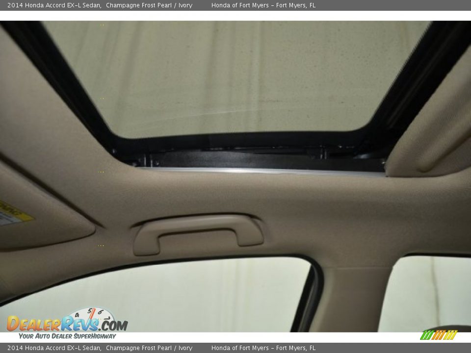 2014 Honda Accord EX-L Sedan Champagne Frost Pearl / Ivory Photo #13