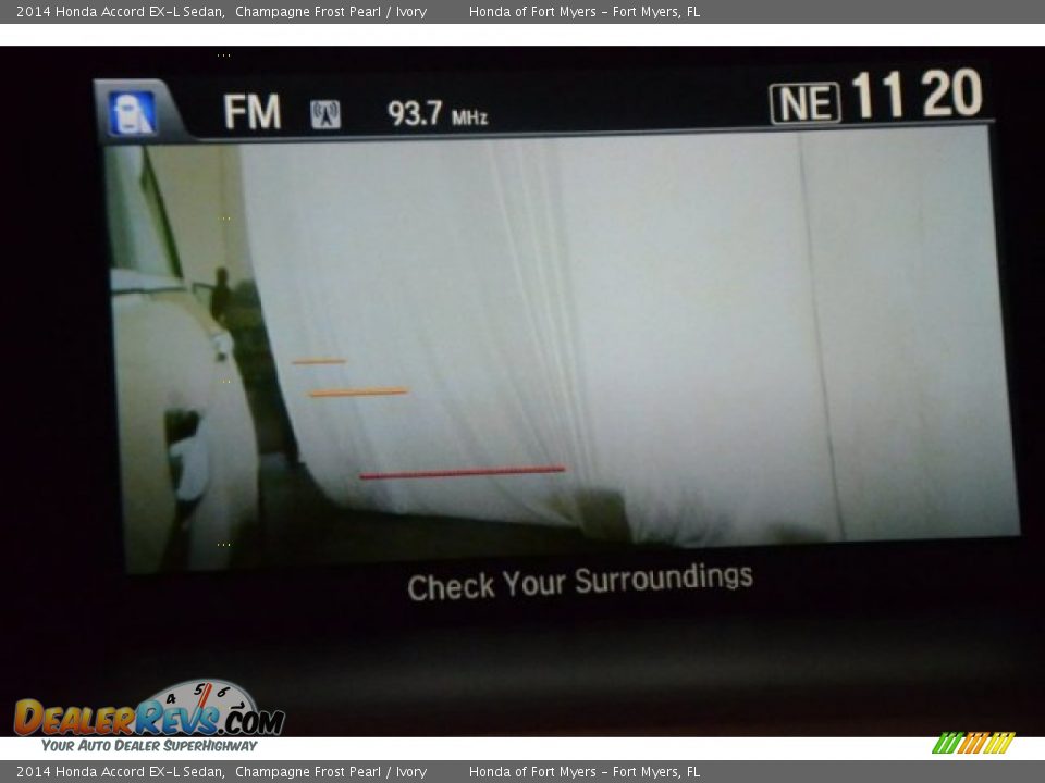 2014 Honda Accord EX-L Sedan Champagne Frost Pearl / Ivory Photo #20