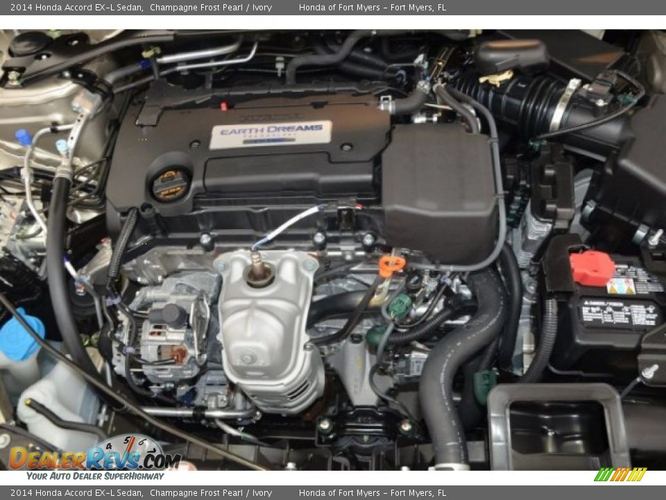 2014 Honda Accord EX-L Sedan Champagne Frost Pearl / Ivory Photo #27
