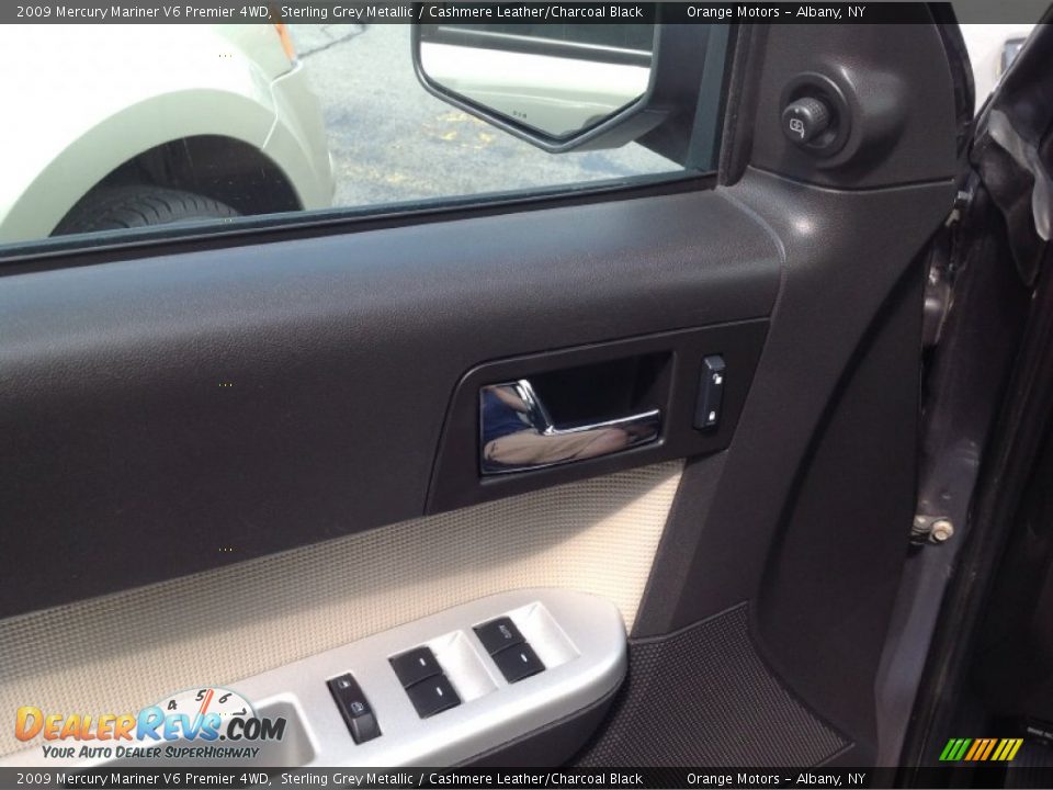 2009 Mercury Mariner V6 Premier 4WD Sterling Grey Metallic / Cashmere Leather/Charcoal Black Photo #15