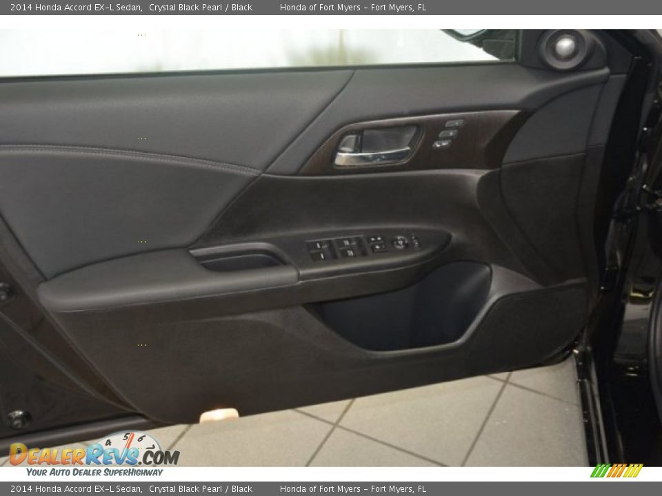 2014 Honda Accord EX-L Sedan Crystal Black Pearl / Black Photo #8