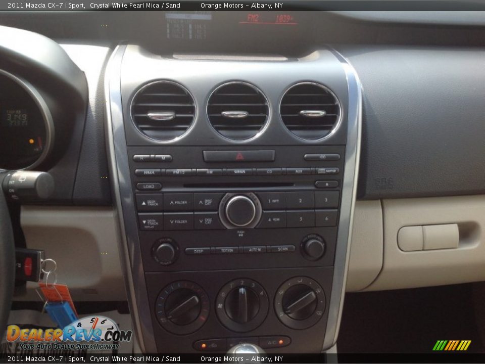 2011 Mazda CX-7 i Sport Crystal White Pearl Mica / Sand Photo #8