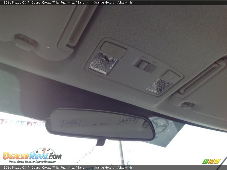 2011 Mazda CX-7 i Sport Crystal White Pearl Mica / Sand Photo #10