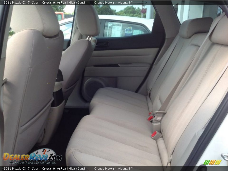 2011 Mazda CX-7 i Sport Crystal White Pearl Mica / Sand Photo #15