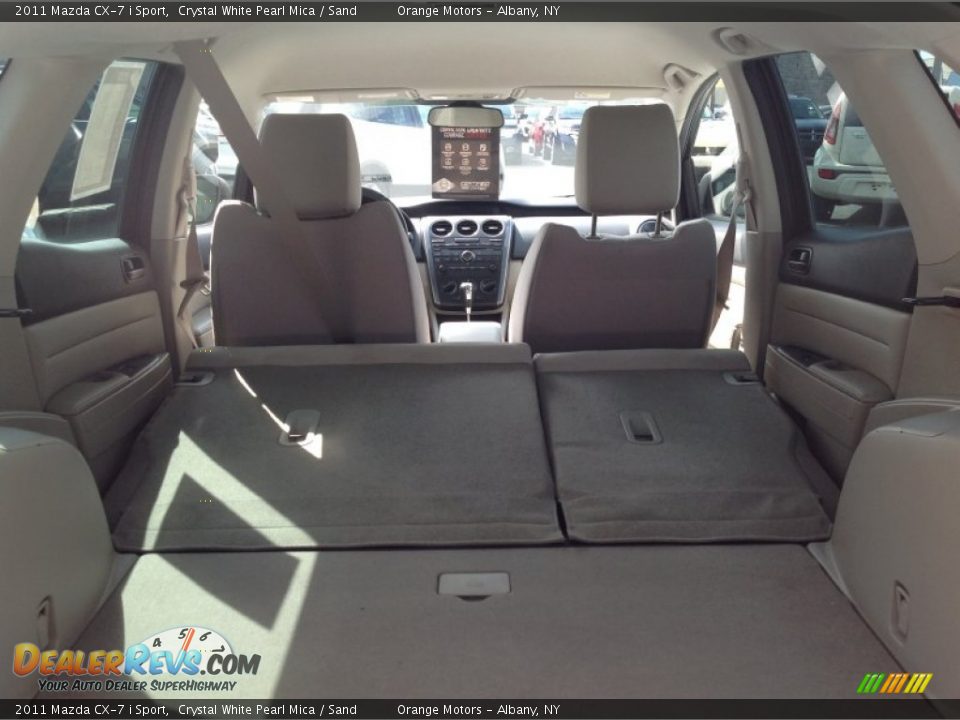 2011 Mazda CX-7 i Sport Crystal White Pearl Mica / Sand Photo #17