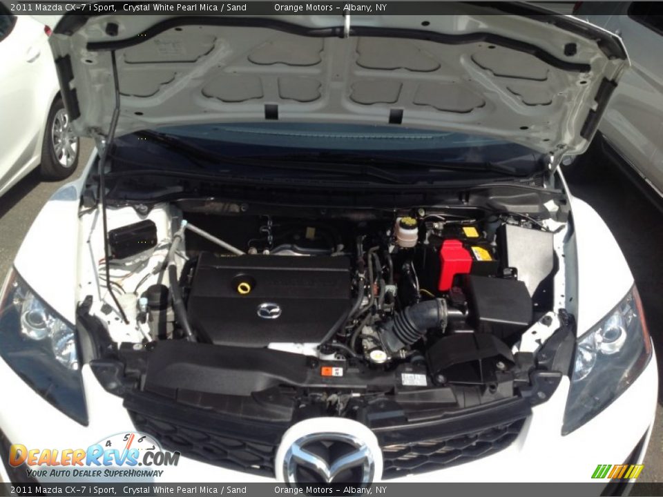2011 Mazda CX-7 i Sport Crystal White Pearl Mica / Sand Photo #18