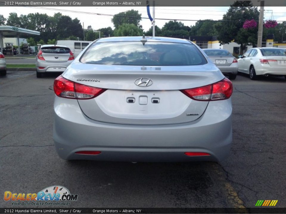 2012 Hyundai Elantra Limited Silver / Gray Photo #4