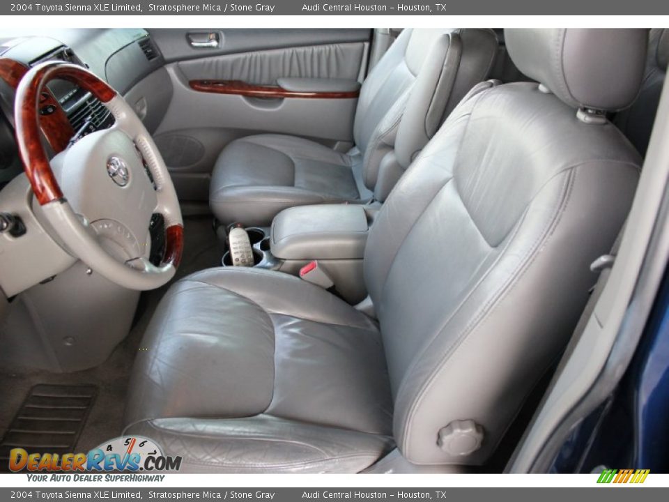 2004 Toyota Sienna XLE Limited Stratosphere Mica / Stone Gray Photo #13
