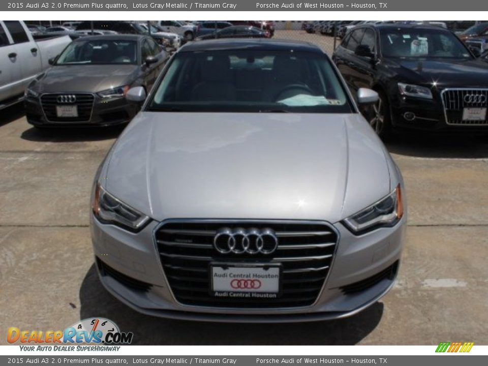 2015 Audi A3 2.0 Premium Plus quattro Lotus Gray Metallic / Titanium Gray Photo #2