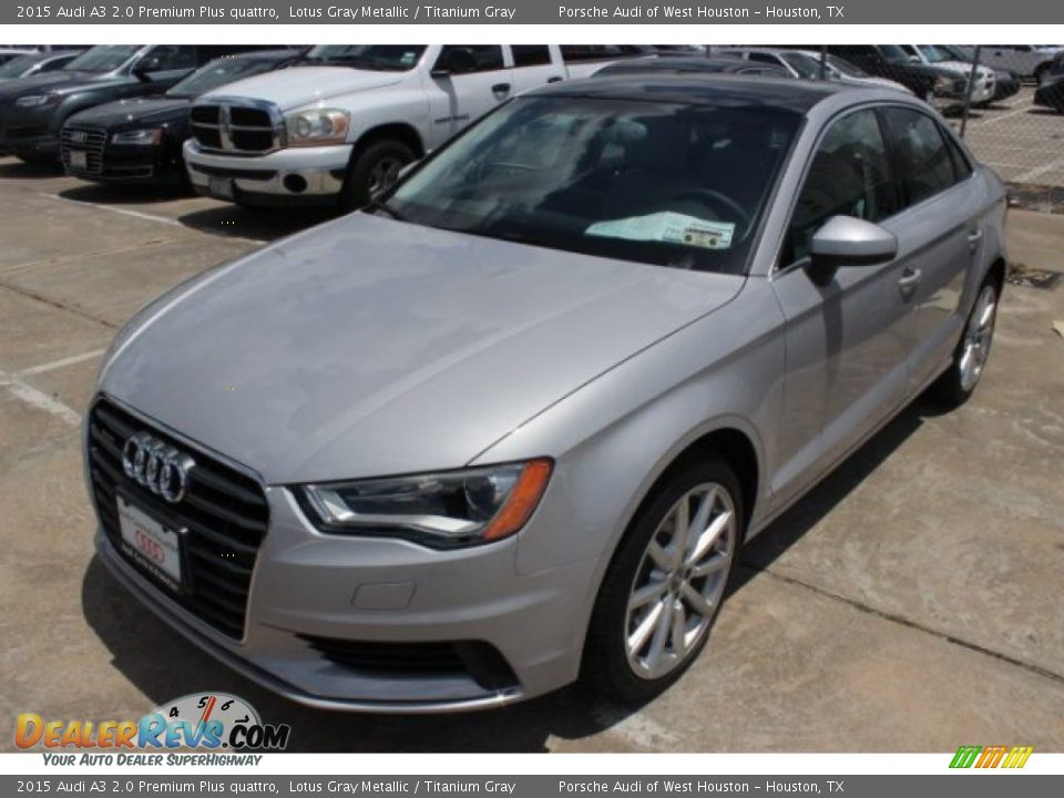 2015 Audi A3 2.0 Premium Plus quattro Lotus Gray Metallic / Titanium Gray Photo #3