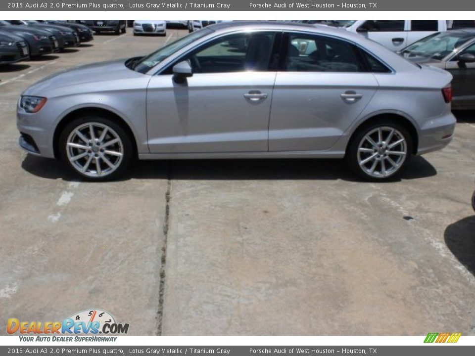 2015 Audi A3 2.0 Premium Plus quattro Lotus Gray Metallic / Titanium Gray Photo #4