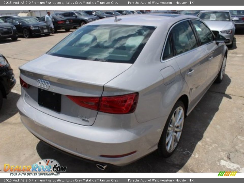 2015 Audi A3 2.0 Premium Plus quattro Lotus Gray Metallic / Titanium Gray Photo #7