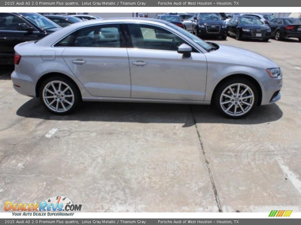 2015 Audi A3 2.0 Premium Plus quattro Lotus Gray Metallic / Titanium Gray Photo #8