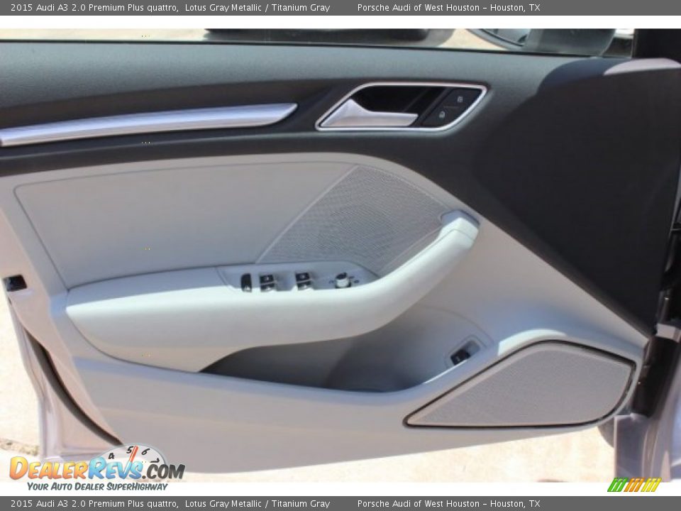 2015 Audi A3 2.0 Premium Plus quattro Lotus Gray Metallic / Titanium Gray Photo #10