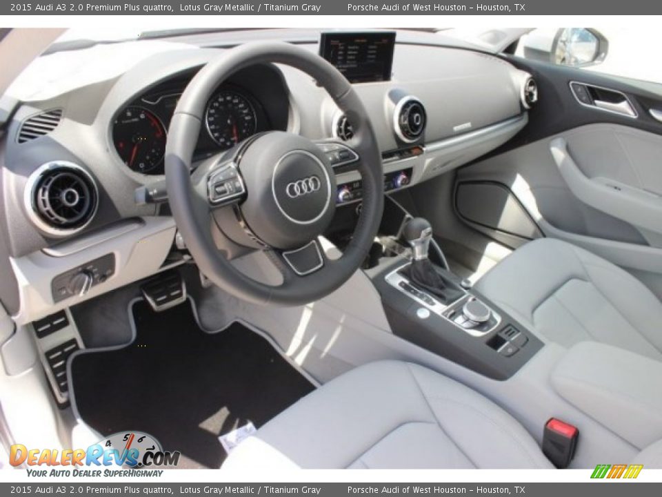 2015 Audi A3 2.0 Premium Plus quattro Lotus Gray Metallic / Titanium Gray Photo #11