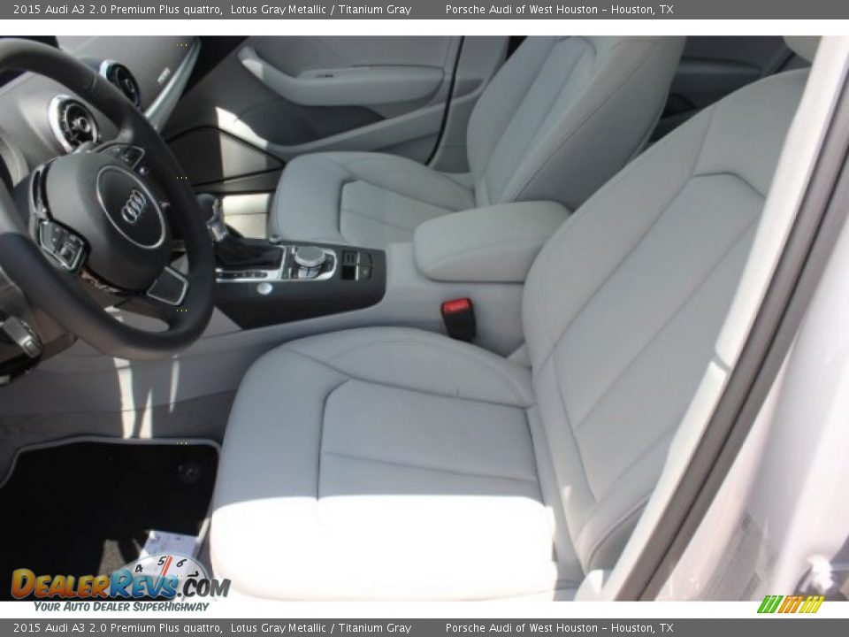 2015 Audi A3 2.0 Premium Plus quattro Lotus Gray Metallic / Titanium Gray Photo #12