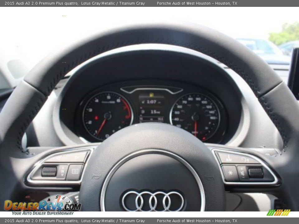 2015 Audi A3 2.0 Premium Plus quattro Lotus Gray Metallic / Titanium Gray Photo #22