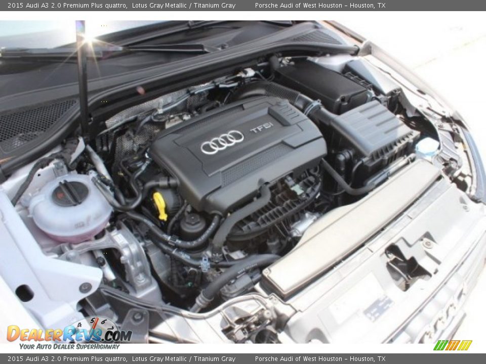 2015 Audi A3 2.0 Premium Plus quattro Lotus Gray Metallic / Titanium Gray Photo #30