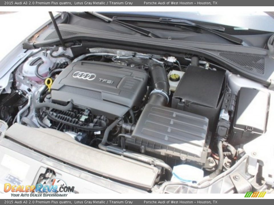 2015 Audi A3 2.0 Premium Plus quattro Lotus Gray Metallic / Titanium Gray Photo #31