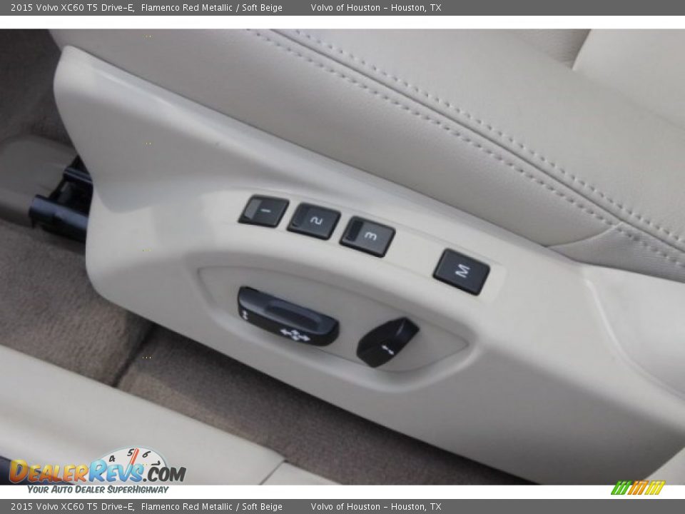 2015 Volvo XC60 T5 Drive-E Flamenco Red Metallic / Soft Beige Photo #12