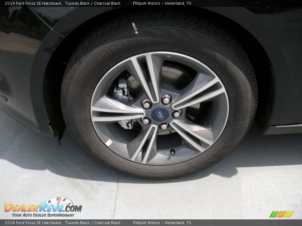 2014 Ford Focus SE Hatchback Tuxedo Black / Charcoal Black Photo #11