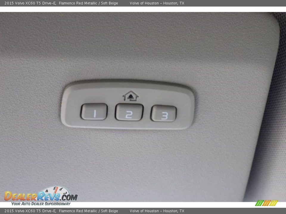 2015 Volvo XC60 T5 Drive-E Flamenco Red Metallic / Soft Beige Photo #15