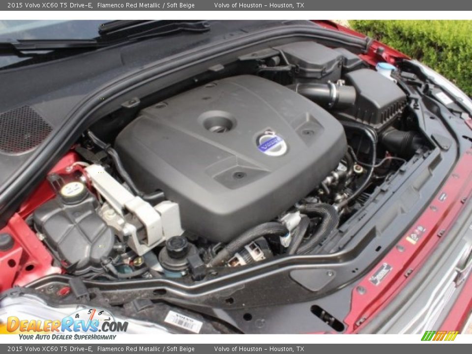 2015 Volvo XC60 T5 Drive-E Flamenco Red Metallic / Soft Beige Photo #29