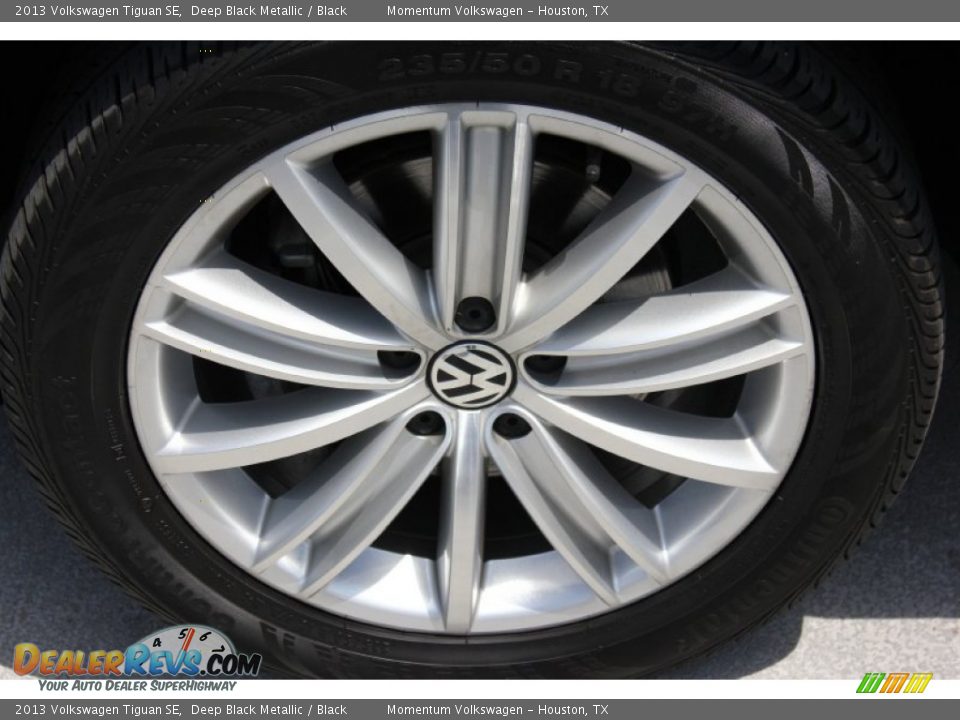 2013 Volkswagen Tiguan SE Deep Black Metallic / Black Photo #4