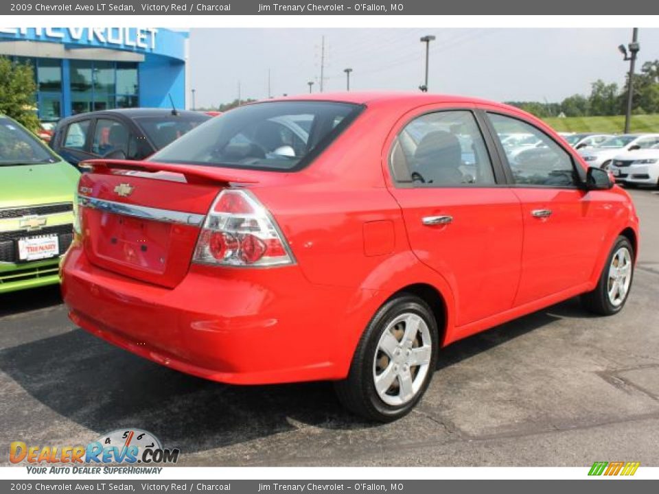 2009 Chevrolet Aveo LT Sedan Victory Red / Charcoal Photo #3