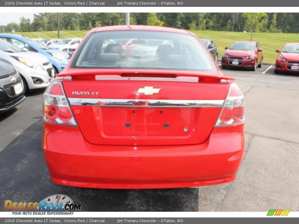 2009 Chevrolet Aveo LT Sedan Victory Red / Charcoal Photo #6