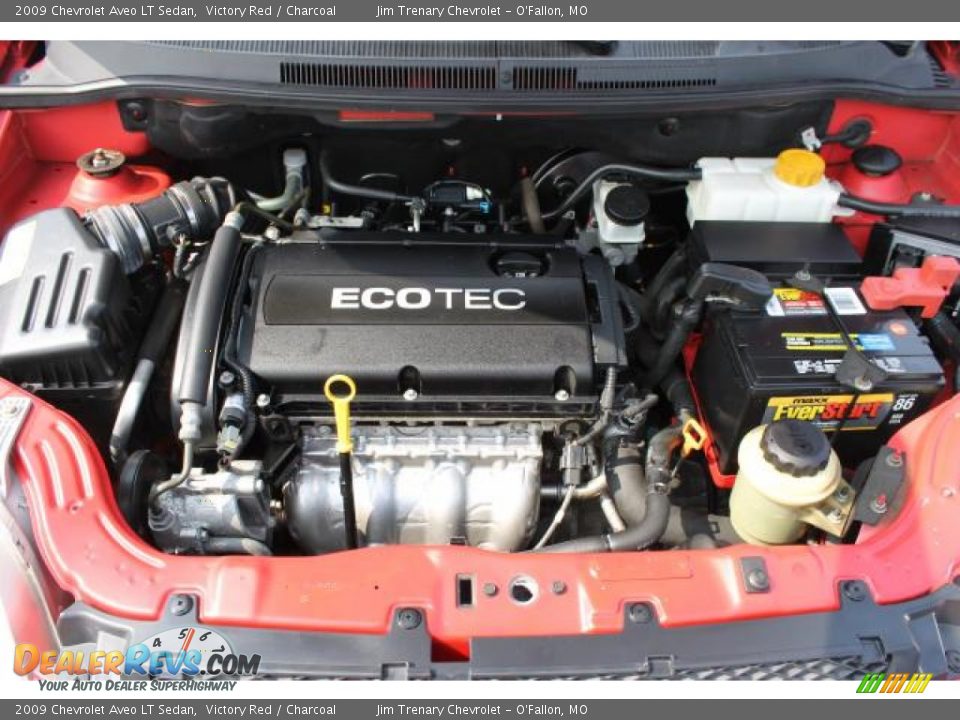 2009 Chevrolet Aveo LT Sedan 1.6 Liter DOHC 16-Valve VVT Ecotec 4 Cylinder Engine Photo #7