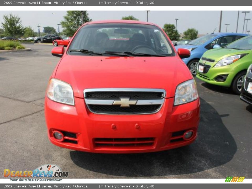2009 Chevrolet Aveo LT Sedan Victory Red / Charcoal Photo #8